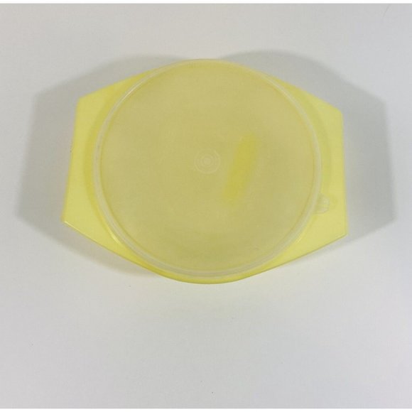 Vintage Tupperware Yellow 2 Handled Bowl with Sheer Lid  786-3 /  230-3 Kitchen - Picture 3 of 8